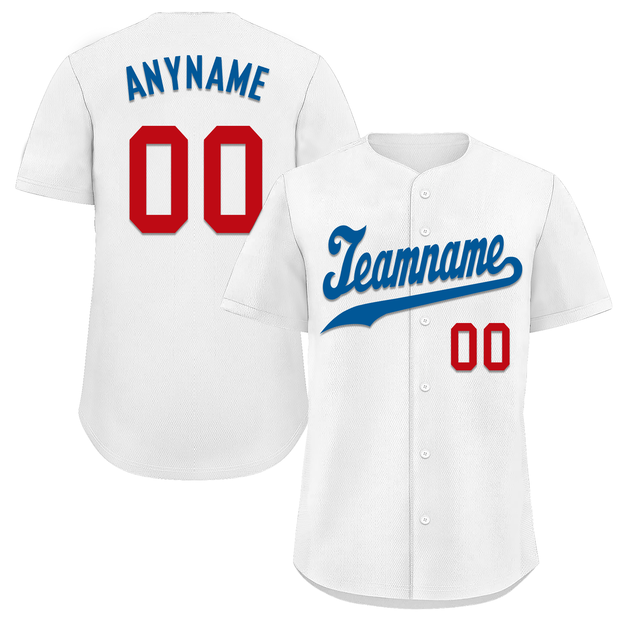 Custom White Classic Style Blue Personalized Authentic Baseball Jersey BSBJ01-bd0faeb