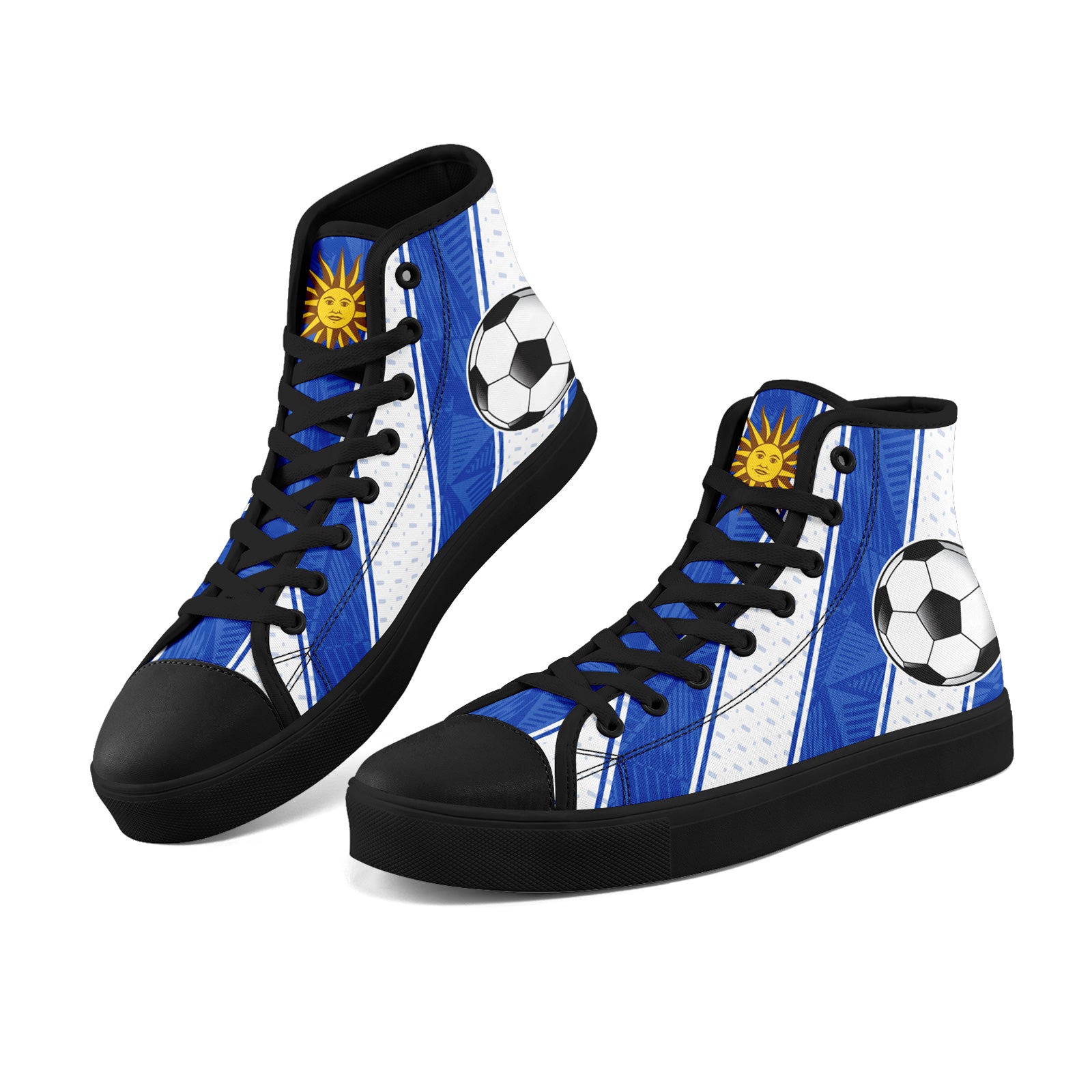 Custom Uruguay 2026 World Cup Sneakers DIY Country Flag Running Shoes Lightweight Sport Shoes Gift for Football Fans Personalized Team Name and Logo FN024-F009089-3