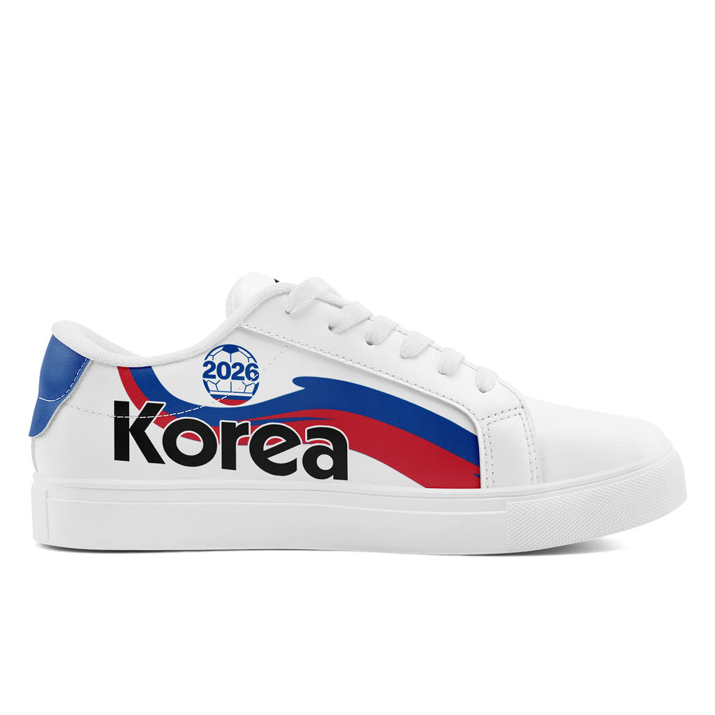 Custom South Korea 2026 World Cup Sneakers DIY Country Flag Running Shoes Lightweight Sport Shoes Gift for Football Fans Personalized Team Name and Logo FN023-F009080-3