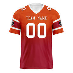 Custom Orange Red Tampa Bay Personalized Authentic Football Jersey FBJ02-D020249-29