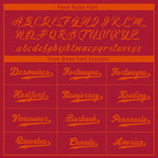 Custom Red Orange Tampa Bay Jacket Bomber Full-Snap Varsity Letterman Personalized Jacket FZ005SX-D020290-29