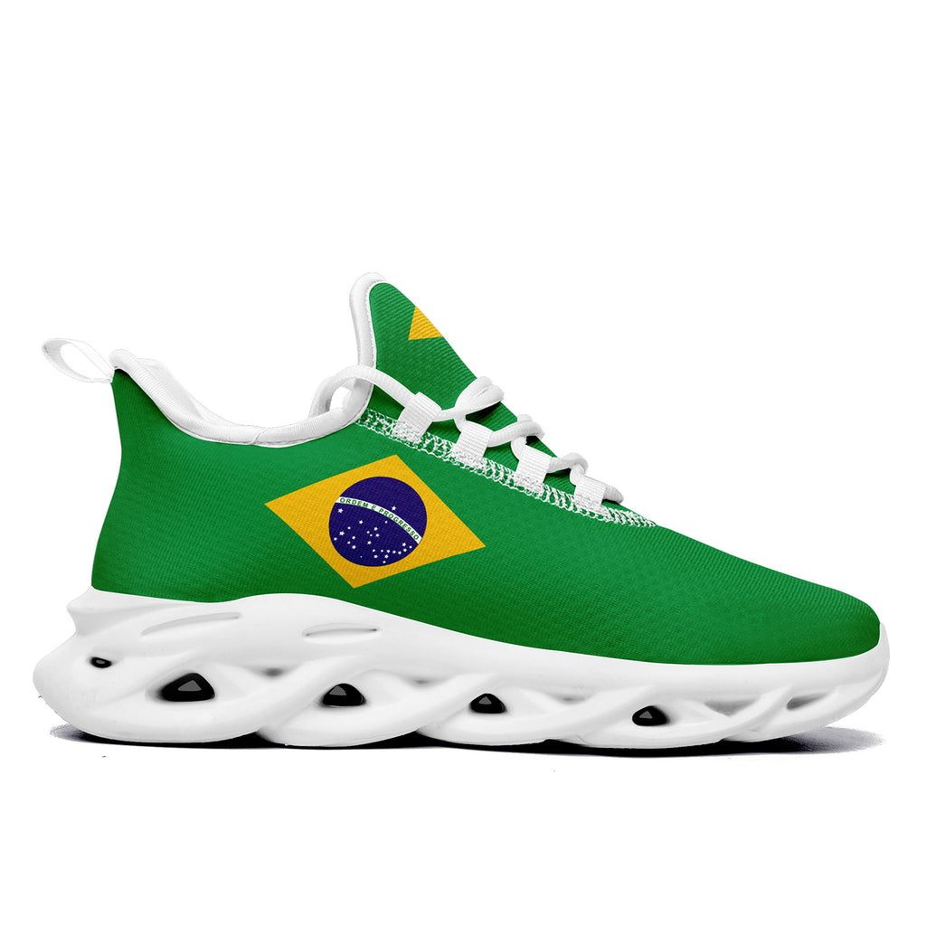 Custom 2026 World Cup Brazil Sneakers DIY Country Flag Running Shoes Lightweight Sport Shoes Gift for Football Fans Personalized Team Name and Logo FN003-F027045-1