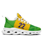 Custom 2026 World Cup Brazil Sneakers DIY Country Flag Running Shoes Lightweight Sport Shoes Gift for Football Fans Personalized Team Name and Logo FN003-F027077-9
