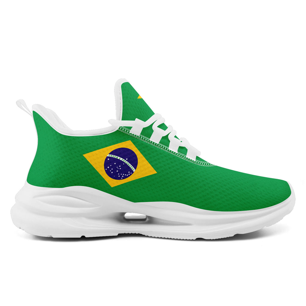 Custom 2026 World Cup Brazil Sneakers DIY Country Flag Running Shoes Lightweight Sport Shoes Gift for Football Fans Personalized Team Name and Logo FN079-F027049-1