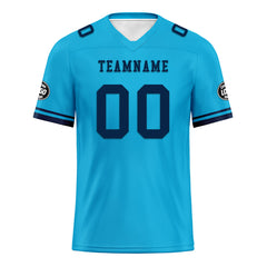 Custom Blue Tennessee Personalized Authentic Football Jersey FBJ02-D020263-32