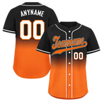 Custom Black Orange Fade Fashion Personalized Authentic Baseball Jersey BSBJ01-D0a70ce