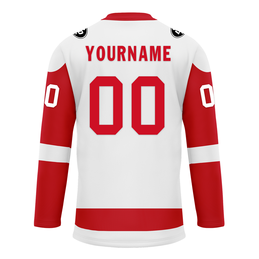 Custom White Red Personalized Hockey Jersey HCKJ01-D0a70ad