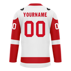 Custom White Red Personalized Hockey Jersey HCKJ01-D0a70ad