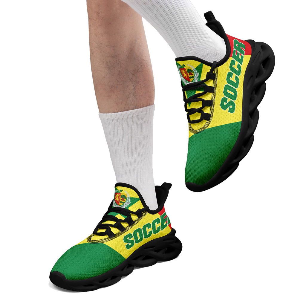Custom Senegal 2026 World Cup Sneakers DIY Country Flag Running Shoes Lightweight Sport Shoes Gift for Football Fans Personalized Team Name and Logo FN003-F009094-3