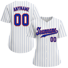 Custom White Classic Style Blue Personalized Authentic Baseball Jersey BSBJ01-bd0fadc