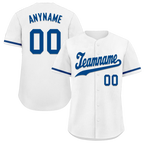 Custom White Classic Style Blue Personalized Authentic Baseball Jersey BSBJ01-bd0faa9