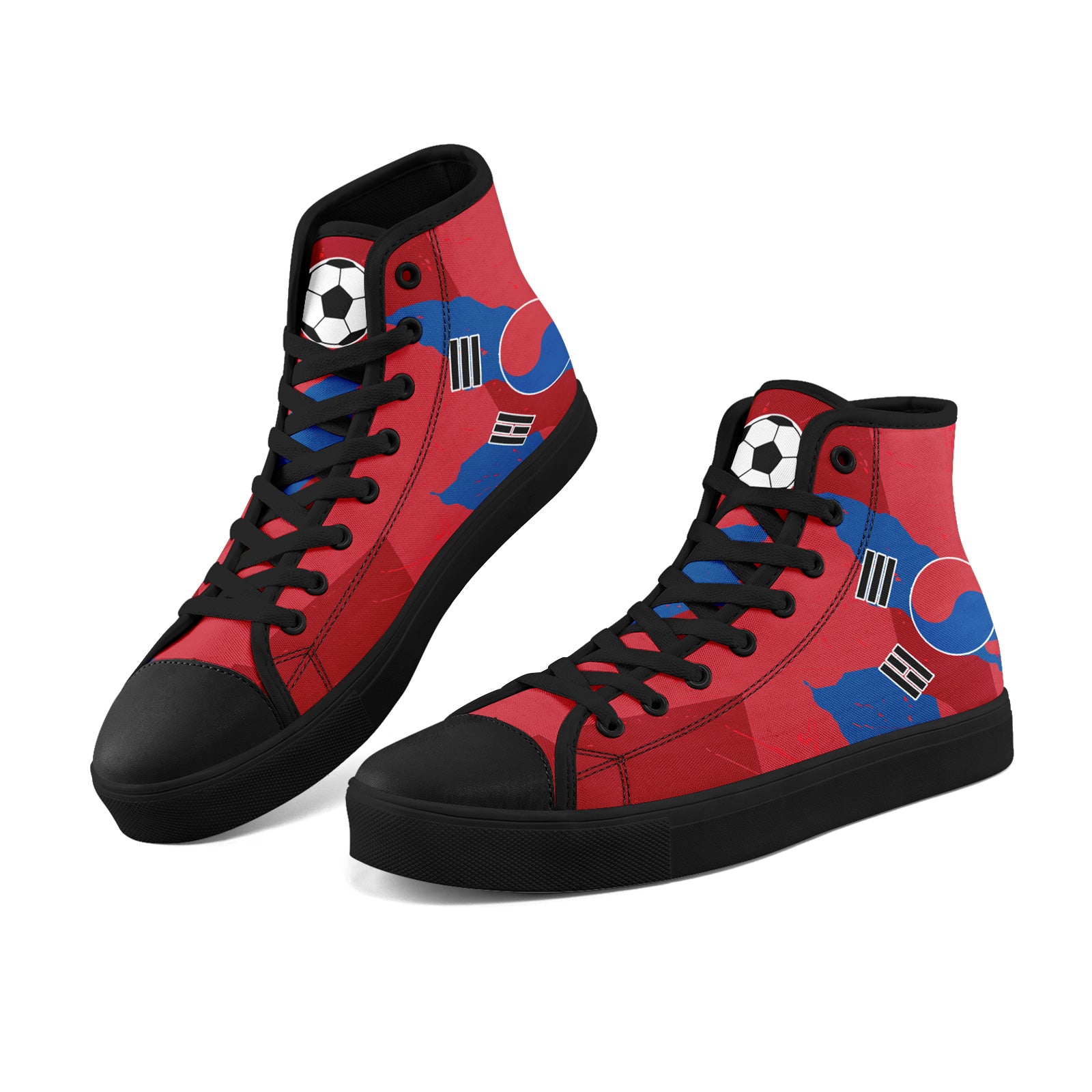 Custom South Korea 2026 World Cup Sneakers DIY Country Flag Running Shoes Lightweight Sport Shoes Gift for Football Fans Personalized Team Name and Logo FN024-F009070-1
