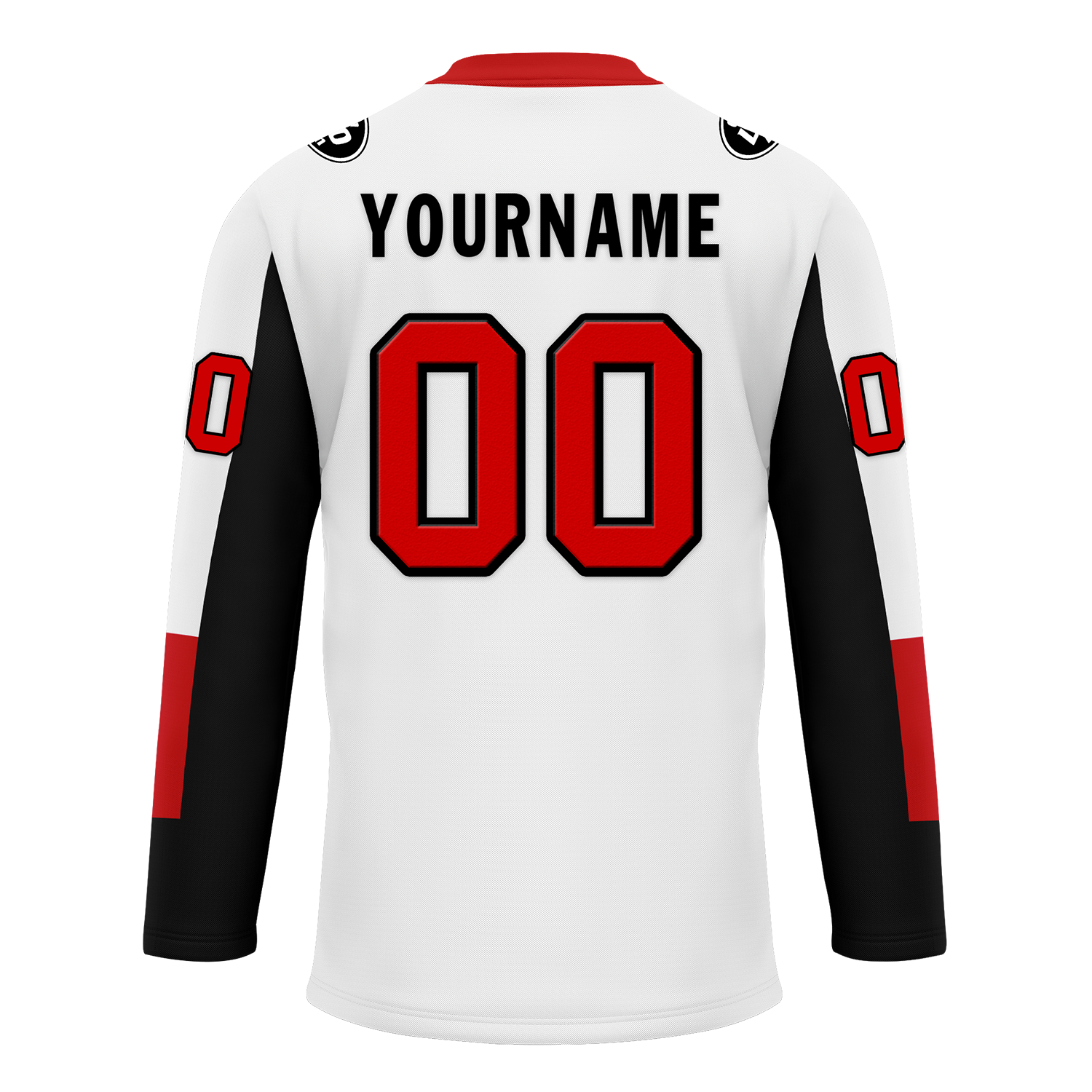 Custom White Black Personalized Hockey Jersey HCKJ01-D0a70a9