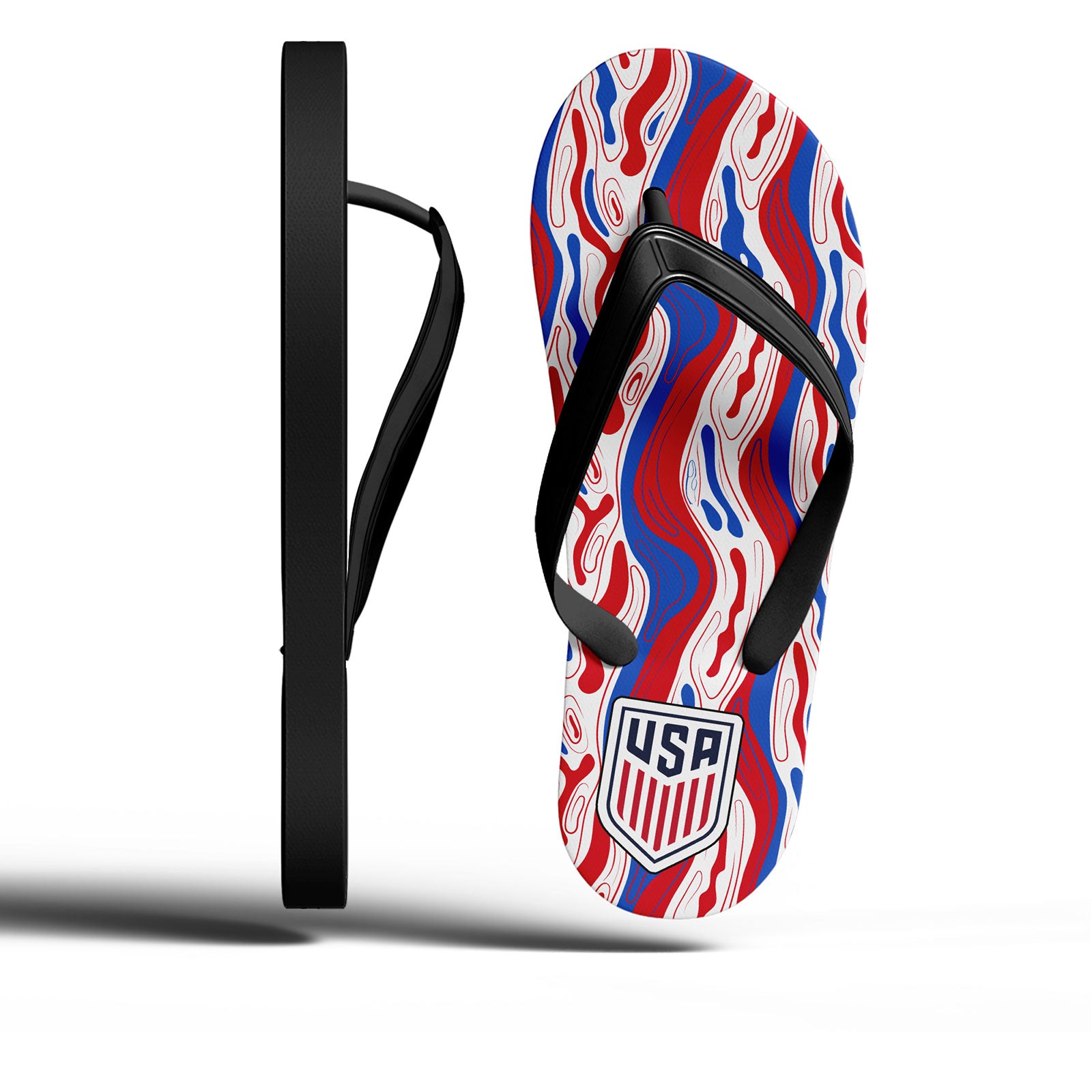 Custom United States 2026 World Cup Sneakers DIY Country Flag Running Shoes Lightweight Sport Shoes Gift for Football Fans Personalized Team Name and Logo FN058-F028041-15