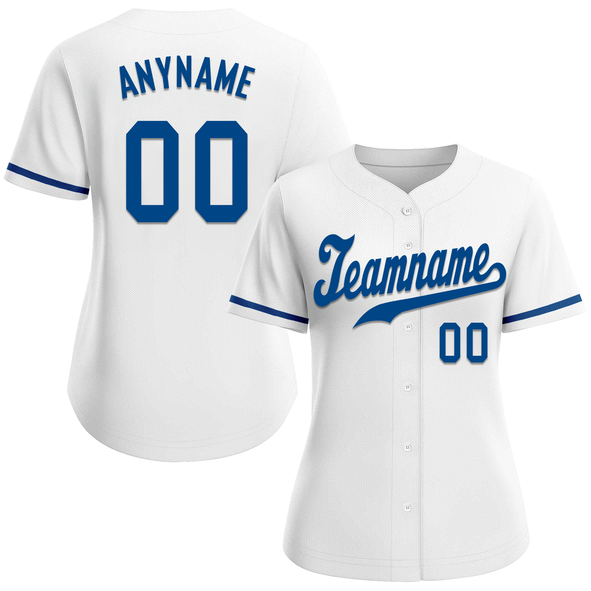 Custom White Classic Style Blue Personalized Authentic Baseball Jersey BSBJ01-bd0faa9