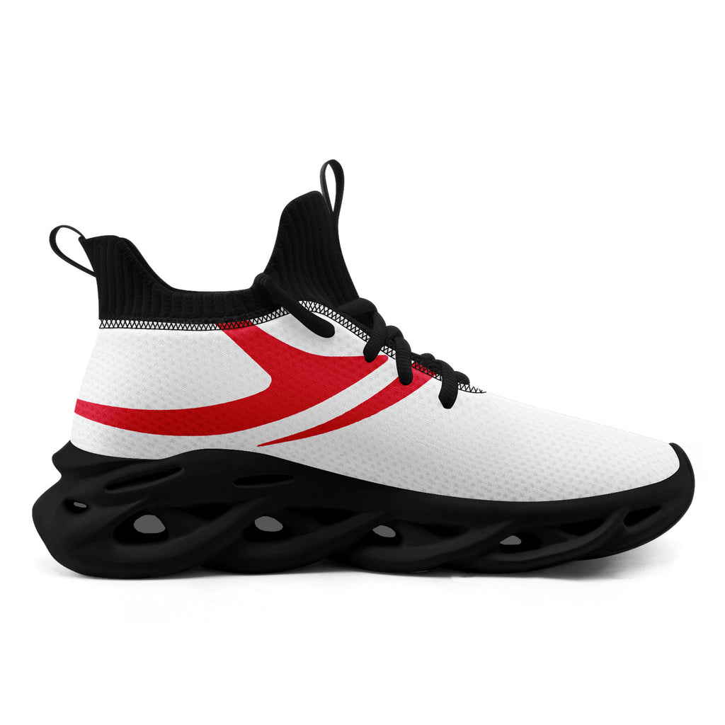 Custom White Red Kansas City Football Jersey and Sports Shoes Combo Offer Personalized Combo ZH-D025008-18