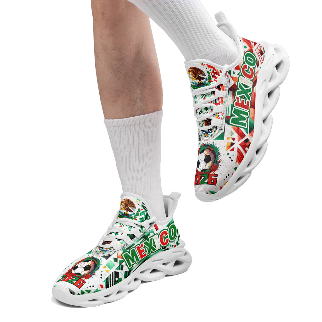 Custom 2026 World Cup Mexico Sneakers DIY Country Flag Running Shoes Lightweight Sport Shoes Gift for Football Fans Personalized Team Name and Logo FN003-F023045-5