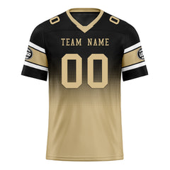 Custom Black Yellow New Orleans Personalized Authentic Football Jersey FBJ02-D020249-19