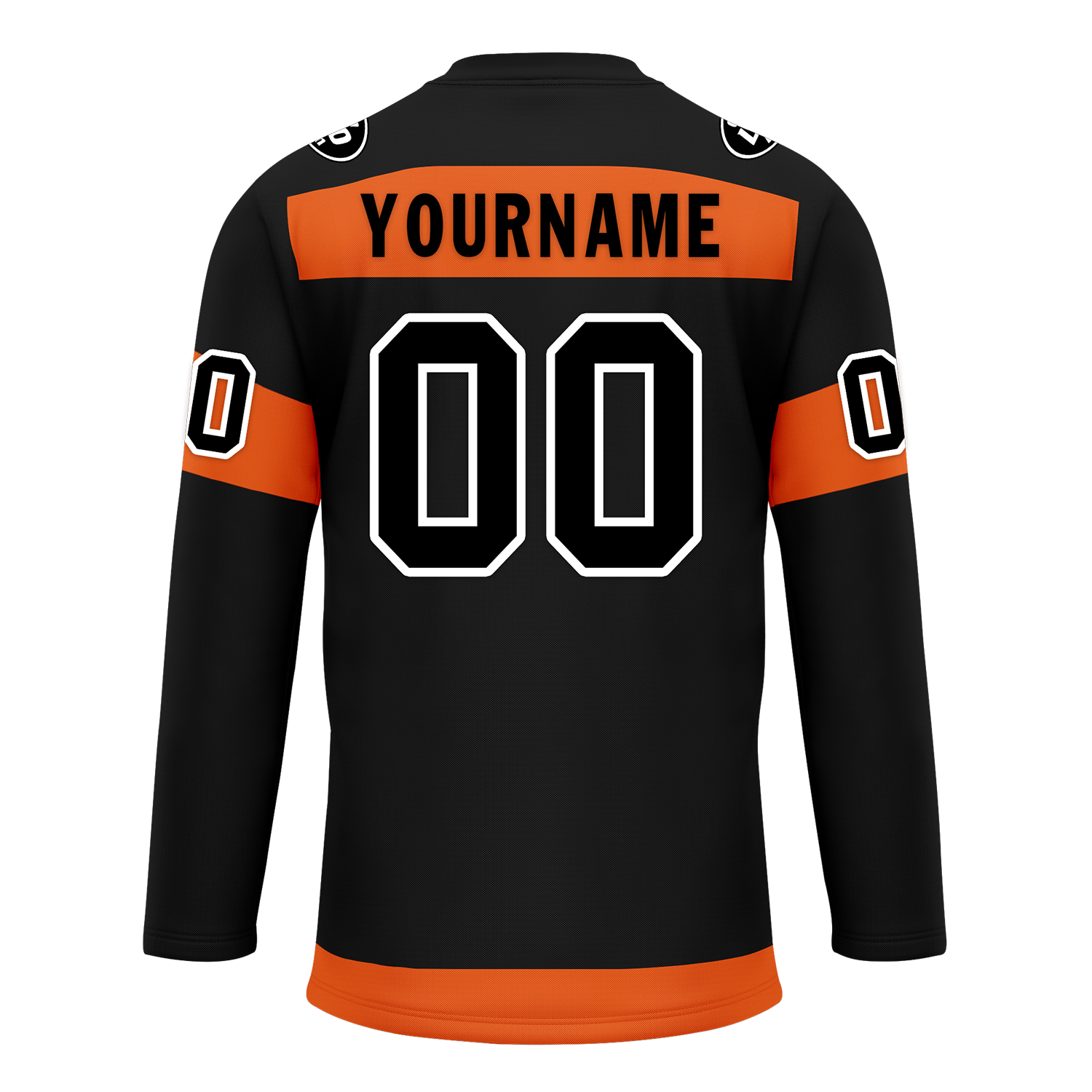 Custom Black Orange Personalized Hockey Jersey HCKJ01-D0a70ec
