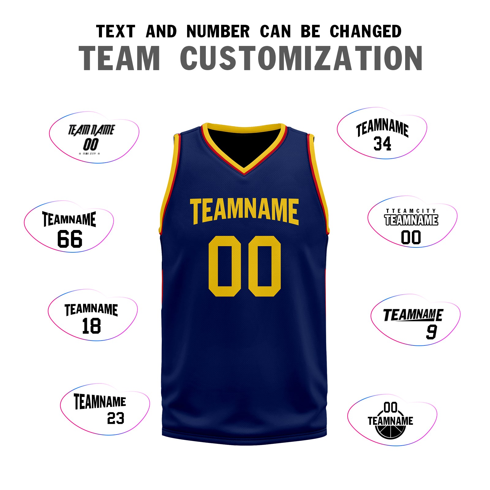 Custom Navy Blue Red Gold City Edition Personalized Sports Uniform Authentic Basketball Jersey BBJ01-D06101-10