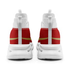 Custom Red San Francisco Football Jersey and Sports Shoes Combo Offer Personalized Combo ZH-D025008-22