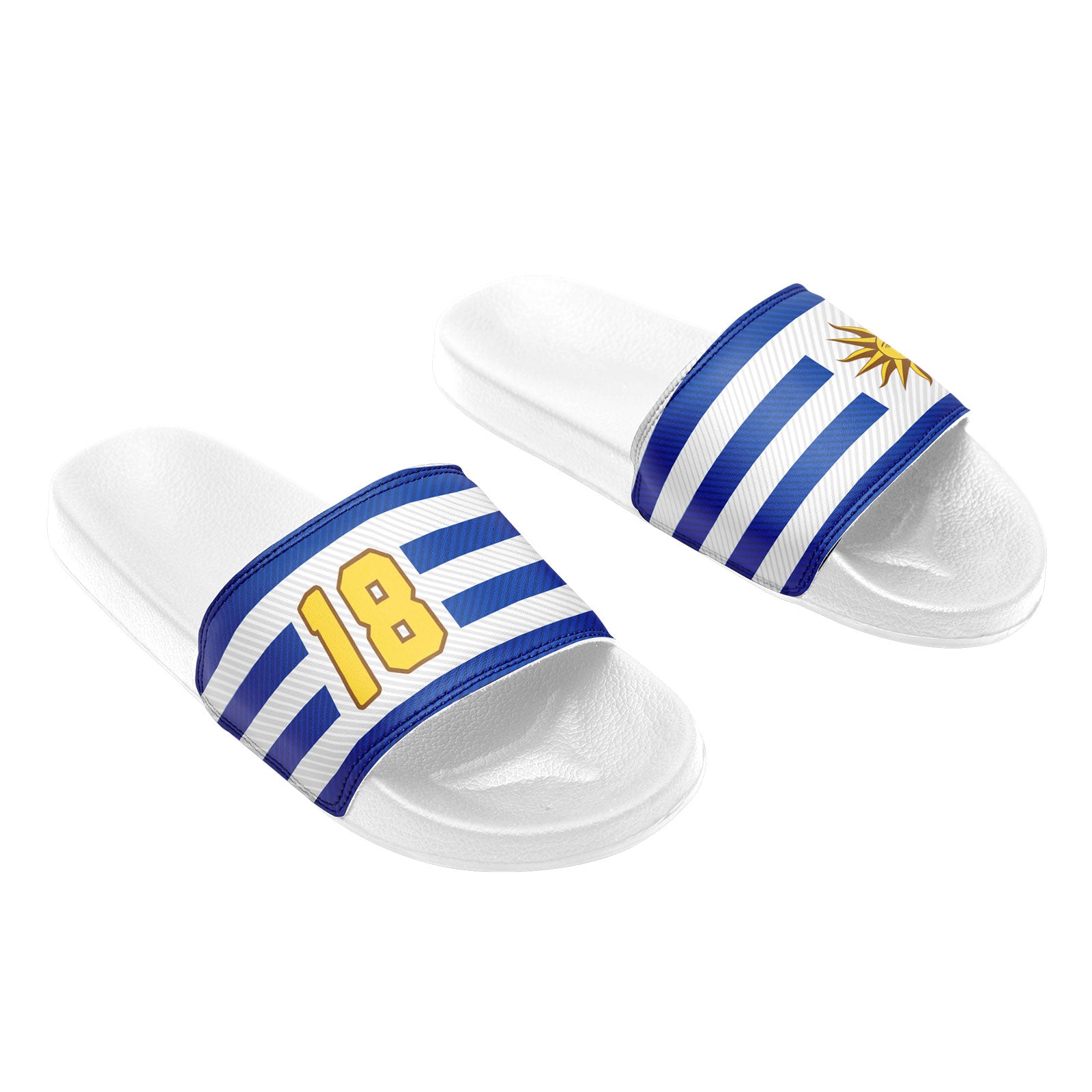 Custom Uruguay 2026 World Cup Sneakers DIY Country Flag Running Shoes Lightweight Sport Shoes Gift for Football Fans Personalized Team Name and Logo FN056-F009113-4