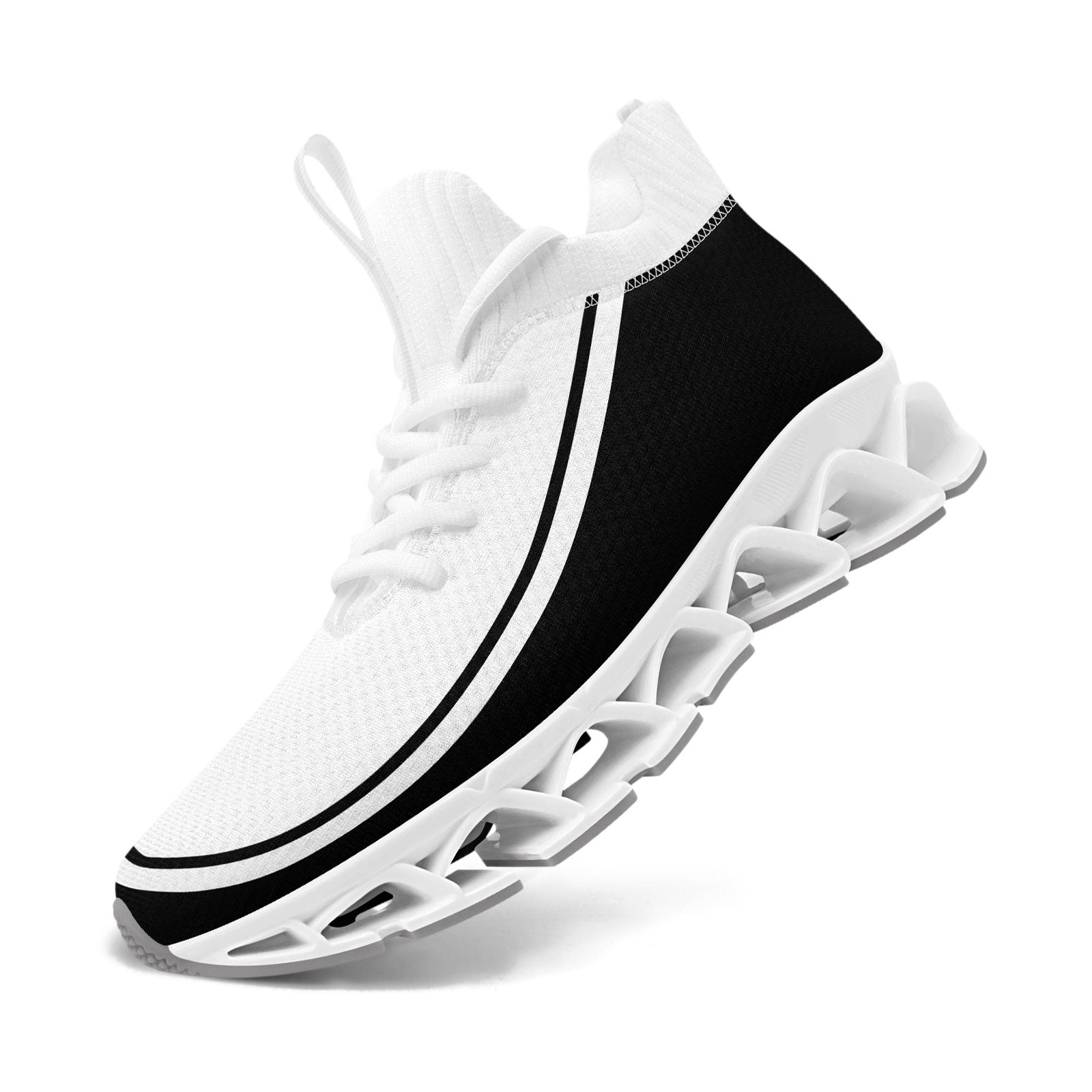 Custom Black White Maxsoul Shoes Personalized Sneaker FN030XD-D020388-8
