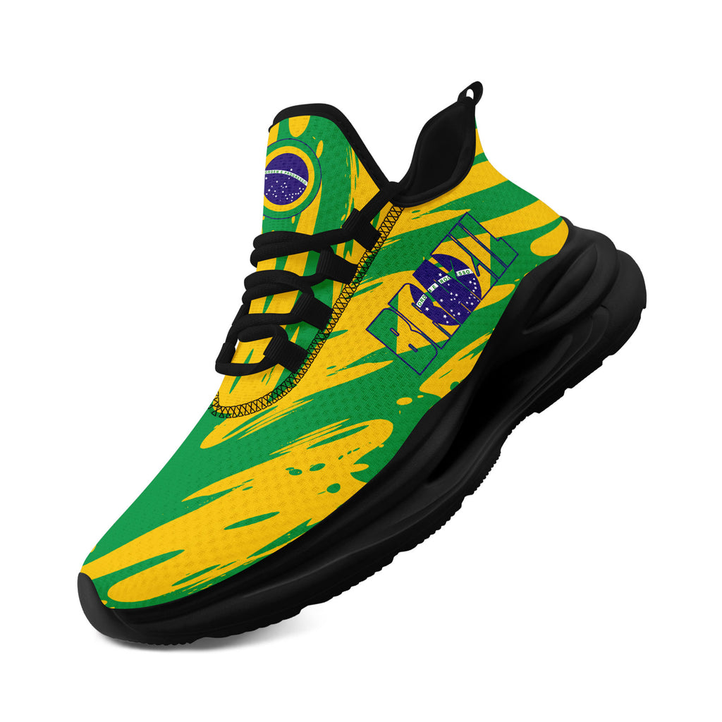 Custom 2026 World Cup Brazil Sneakers DIY Country Flag Running Shoes Lightweight Sport Shoes Gift for Football Fans Personalized Team Name and Logo FN079-F027049-5