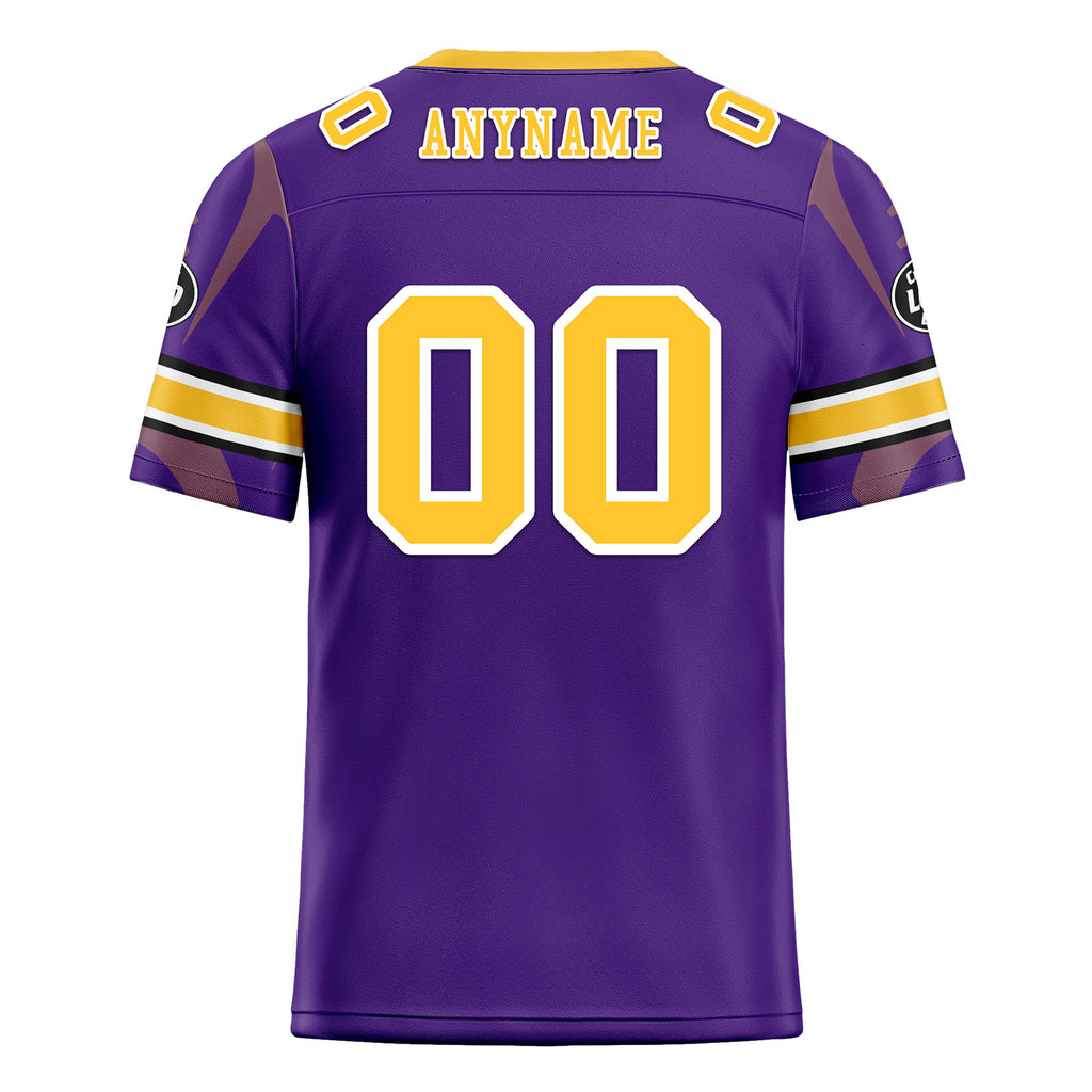 Custom Purple Minnesota Personalized Authentic Football Jersey FBJ02-D025033-15