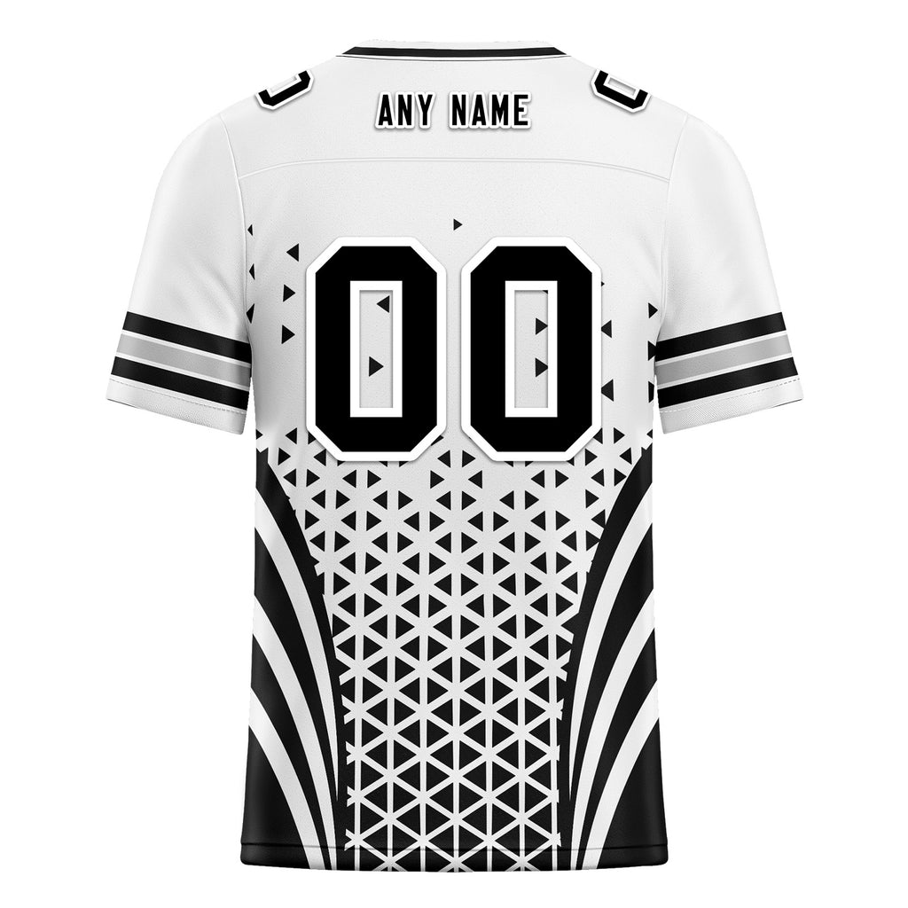 Custom Black White Nevada Personalized Authentic Football Jersey FBJ02-D023033-20