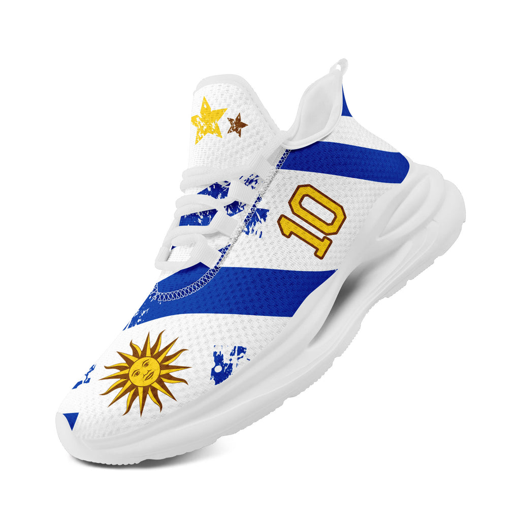 Custom Uruguay 2026 World Cup Sneakers DIY Country Flag Running Shoes Lightweight Sport Shoes Gift for Football Fans Personalized Team Name and Logo FN079-F009123-8