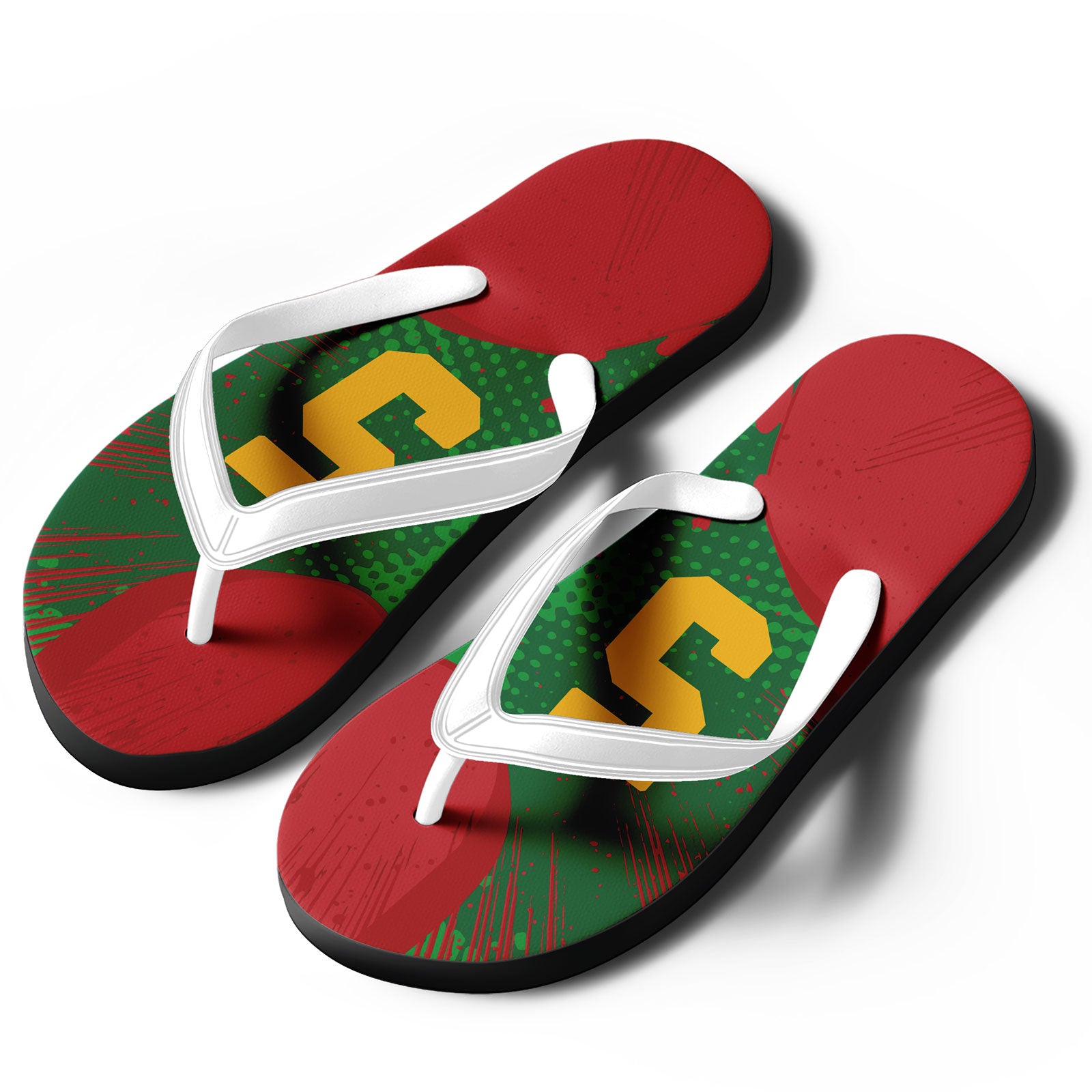 Custom Morocco 2026 World Cup Sneakers DIY Country Flag Running Shoes Lightweight Sport Shoes Gift for Football Fans Personalized Team Name and Logo FN058-F009124-4