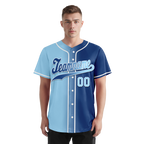 Custom Blue Gradient Fashion Personalized Authentic Baseball Jersey BSBJ01-D0a7078