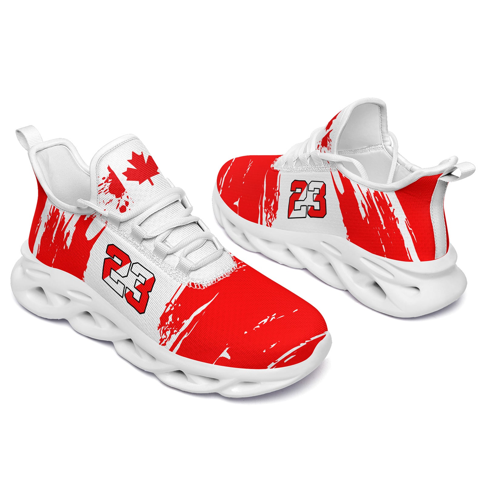 Custom 2026 World Cup Canada Sneakers DIY Country Flag Running Shoes Lightweight Sport Shoes Gift for Football Fans Personalized Team Name and Logo FN003-F023079-8