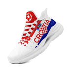 Custom Croatia 2026 World Cup Sneakers DIY Country Flag Running Shoes Lightweight Sport Shoes Gift for Football Fans Personalized Team Name and Logo FN079-F009105-5