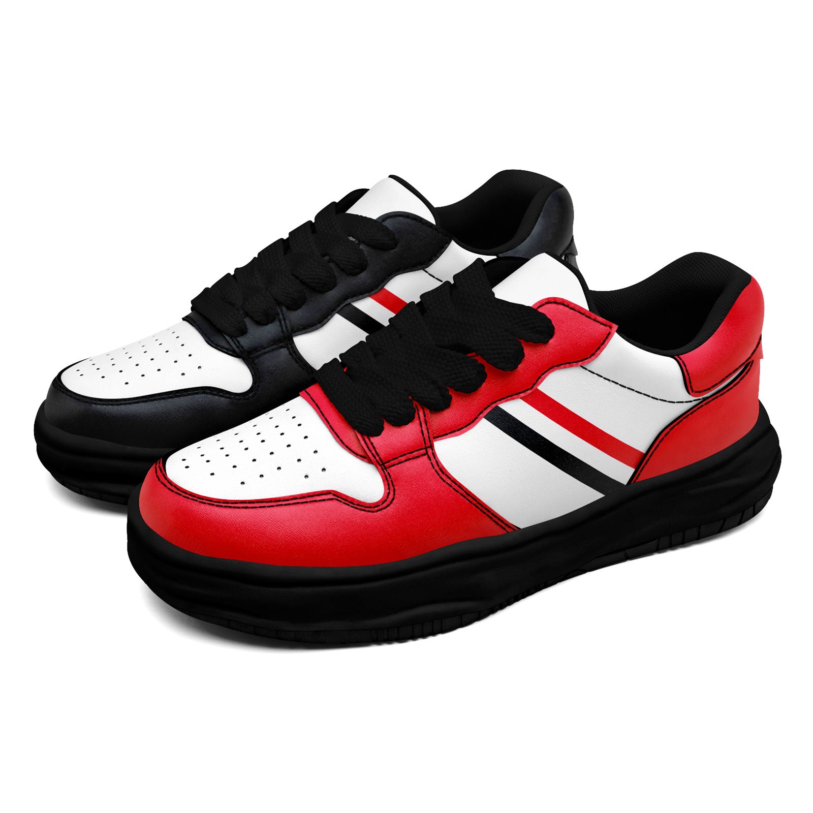 Custom Red Blue Houston Shoes Personalized Sneaker FN032-D020389-12