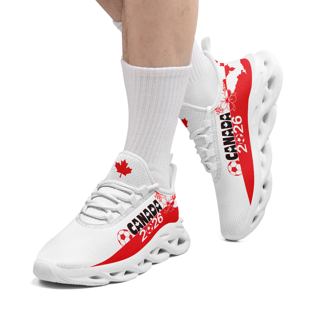 Custom 2026 World Cup Canada Sneakers DIY Country Flag Running Shoes Lightweight Sport Shoes Gift for Football Fans Personalized Team Name and Logo FN003-F023060-5