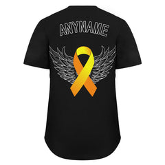 Custom Black World Cancer Day Personalized Authentic Baseball Jersey BSBJ01-E06020-16