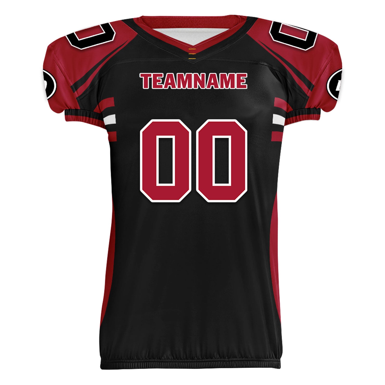 Custom Red Black Georgia High-Performance American Football Jersey FBJ06-D023001-3