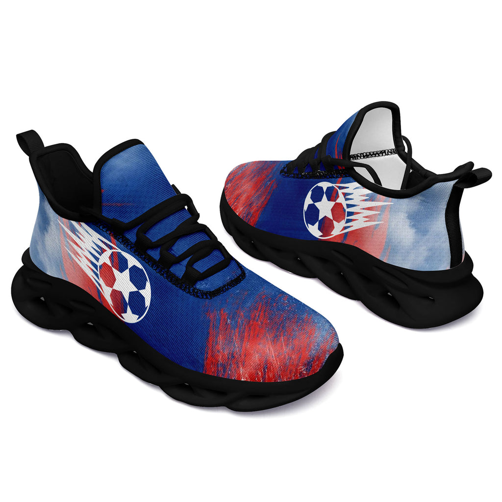 Custom France 2026 World Cup Sneakers DIY Country Flag Running Shoes Lightweight Sport Shoes Gift for Football Fans Personalized Team Name and Logo FN003-F025037-1