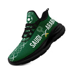 Custom Saudi Arabia 2026 World Cup Sneakers DIY Country Flag Running Shoes Lightweight Sport Shoes Gift for Football Fans Personalized Team Name and Logo FN079-F009093-3