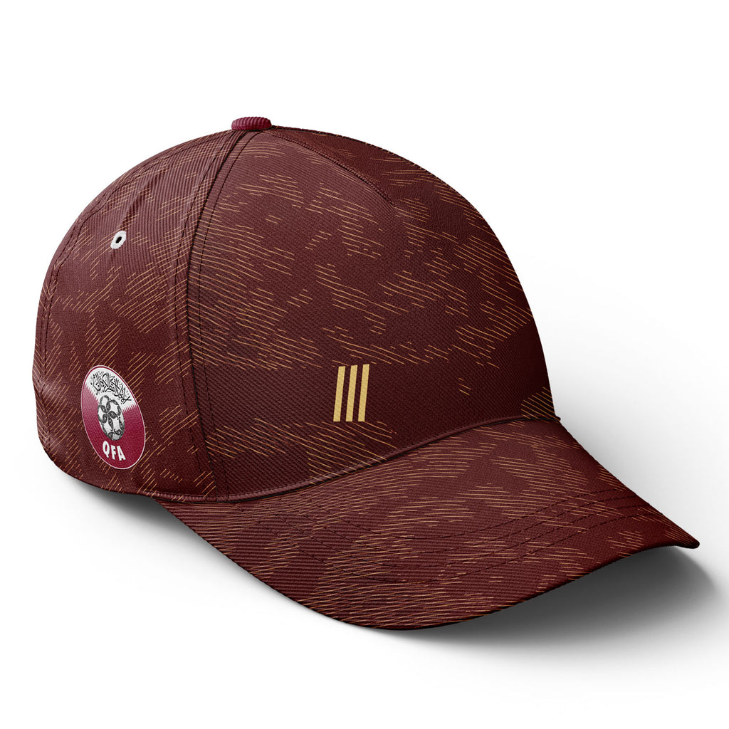 Personalized 2026 Qatar Soccer Fan Hat - Add Your Name & Design Custom 2026 Football Tournament Hat YW061-F025143-5