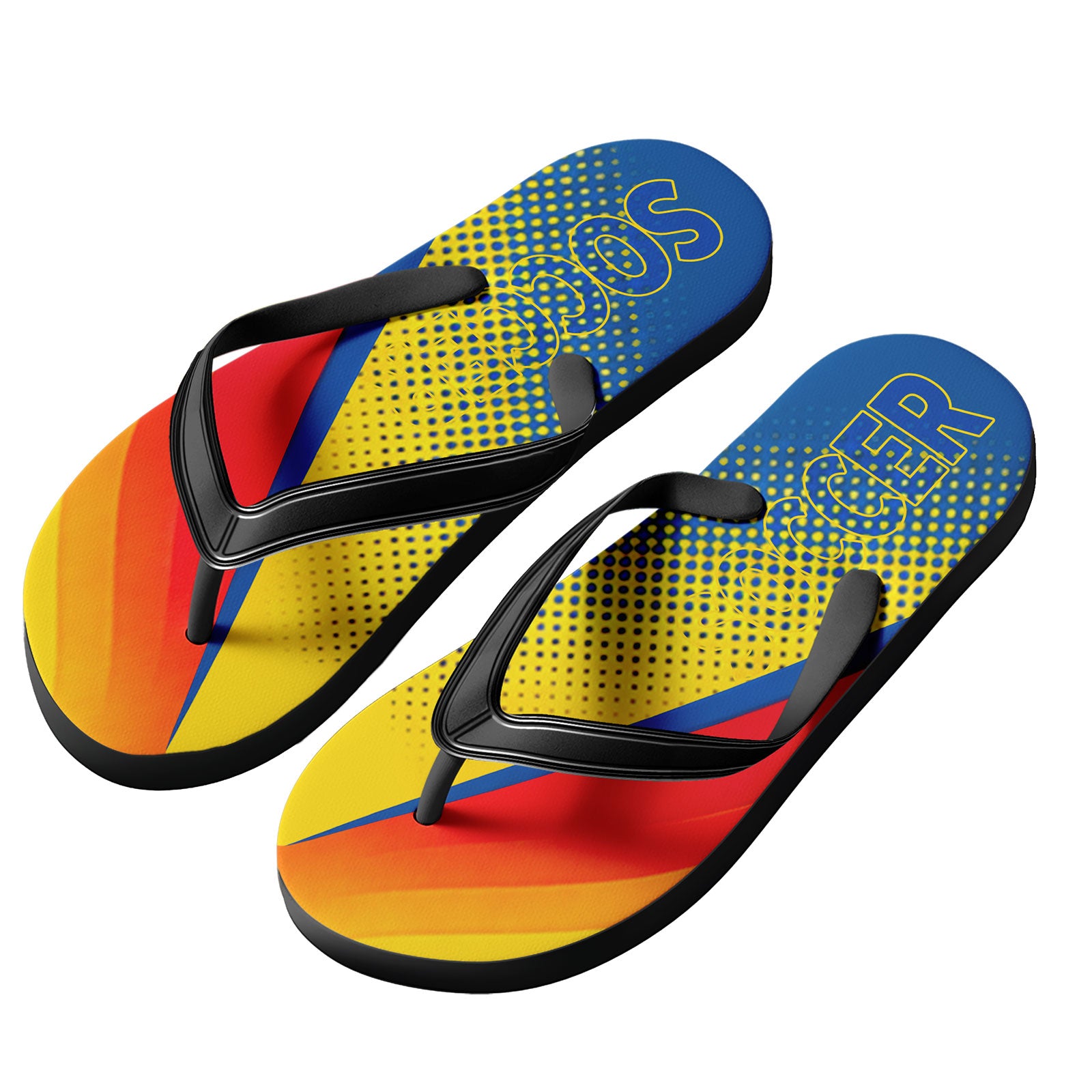 Custom Ecuador 2026 World Cup Sneakers DIY Country Flag Running Shoes Lightweight Sport Shoes Gift for Football Fans Personalized Team Name and Logo FN058-F009137-3