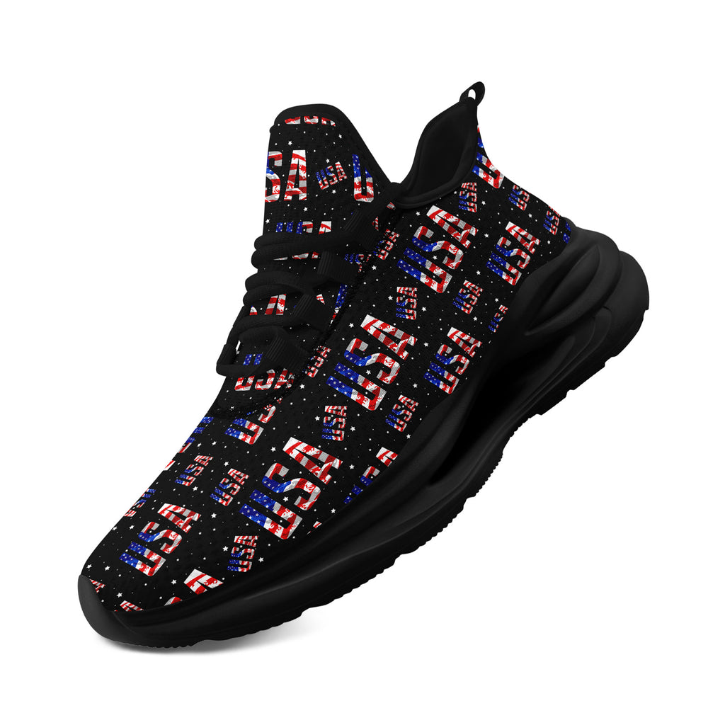 Custom United States 2026 World Cup Sneakers DIY Country Flag Running Shoes Lightweight Sport Shoes Gift for Football Fans Personalized Team Name and Logo FN079-F018033-5