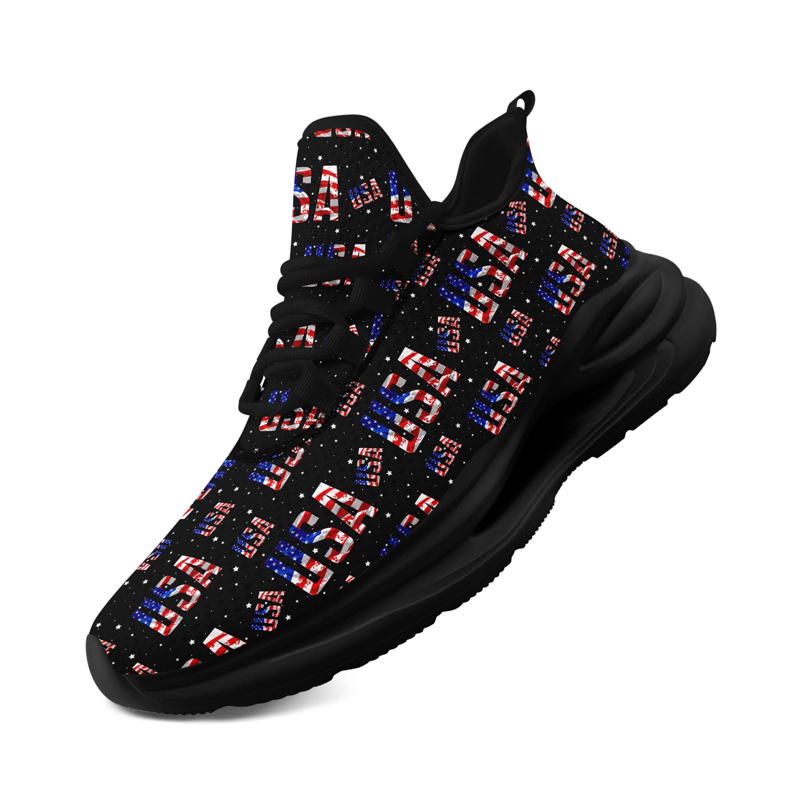 Custom United States 2026 World Cup Sneakers DIY Country Flag Running Shoes Lightweight Sport Shoes Gift for Football Fans Personalized Team Name and Logo FN079-F018033-5