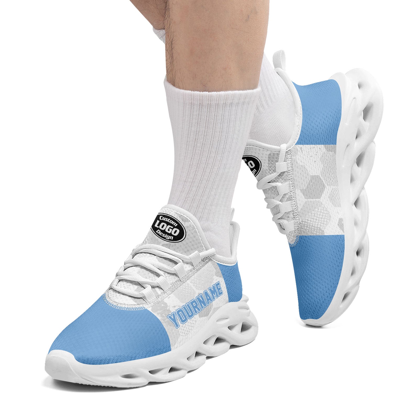 Custom 2026 World Cup Argentina Sneakers DIY Country Flag Running Shoes Lightweight Sport Shoes Gift for Football Fans Personalized Team Name and Logo FN003-F027086-5