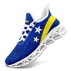 Custom Curaçao 2026 World Cup Sneakers DIY Country Flag Running Shoes Lightweight Sport Shoes Gift for Football Fans Personalized Team Name and Logo FN003XD-F009091-2
