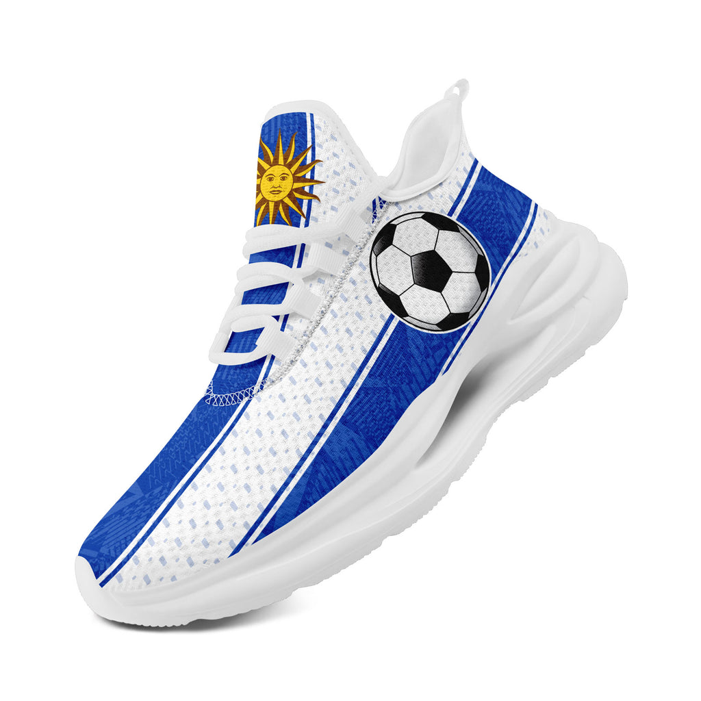 Custom Uruguay 2026 World Cup Sneakers DIY Country Flag Running Shoes Lightweight Sport Shoes Gift for Football Fans Personalized Team Name and Logo FN079-F009082-3