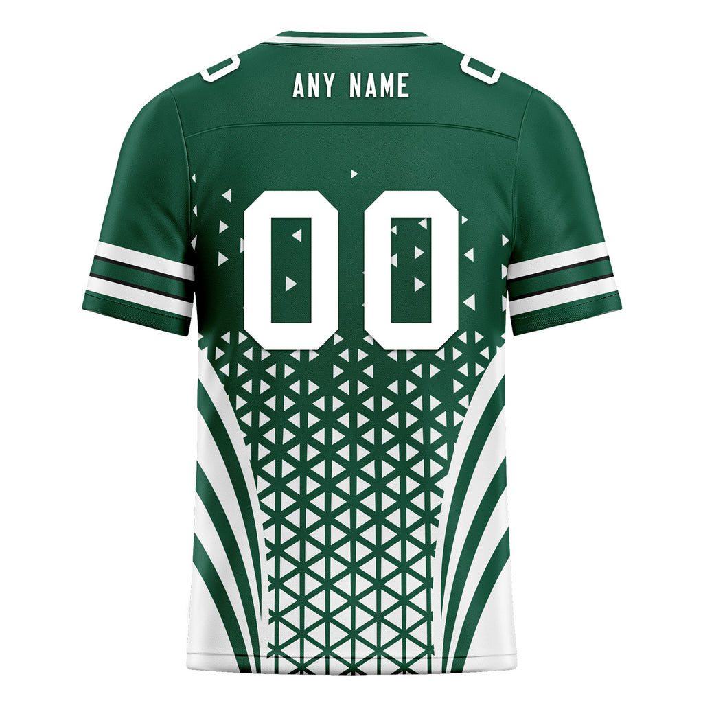 Custom Green White New York Football Jersey and Sports Shoes Combo Offer Personalized Combo ZH-D023031-28