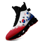 Custom South Korea 2026 World Cup Sneakers DIY Country Flag Running Shoes Lightweight Sport Shoes Gift for Football Fans Personalized Team Name and Logo FN029XD-F009084-1